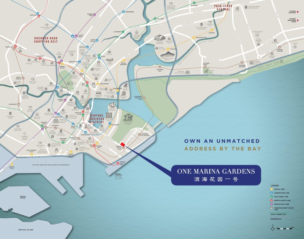 One Marina Gardens Location Map